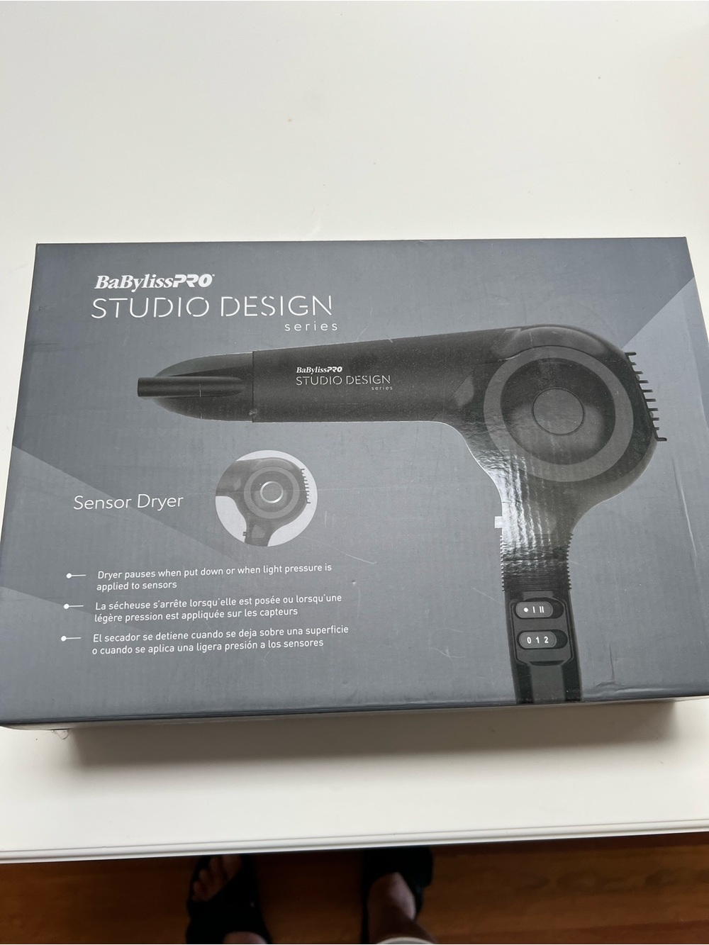 BaByliss Black Studio Design Sensor Hair Dryer